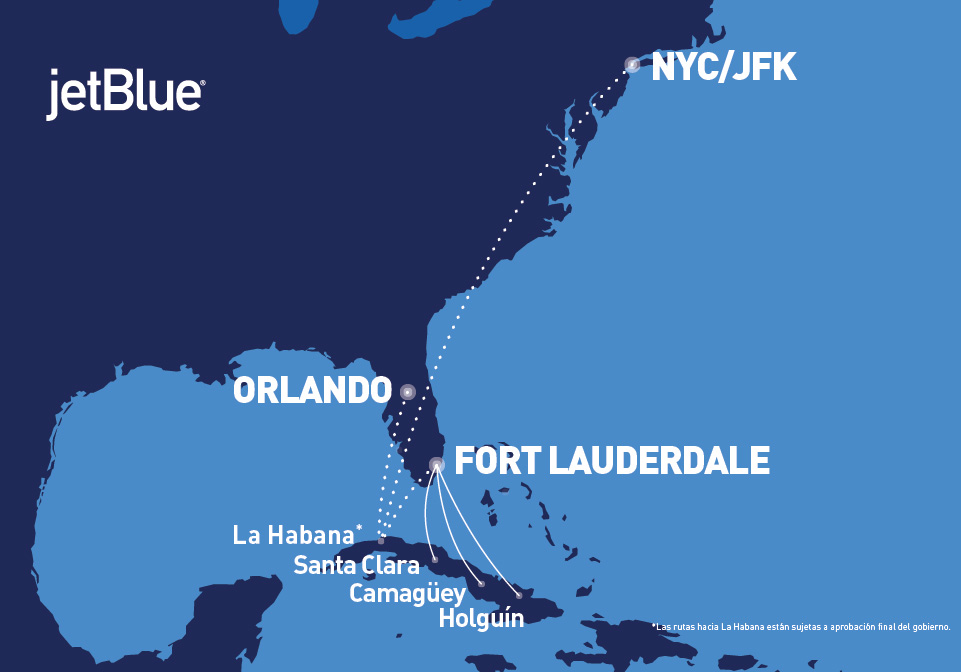 Jet Blue Cuba connection opens August 31